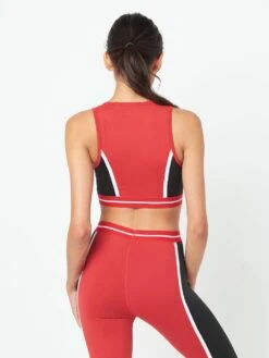 Taylor Sports Bra- Red/Black(Taylor Sports Bra Red Black) -Men Women Style reckless girls womens activewear tops taylor sports bra red black 30136442767