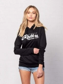 Big R Script Jr Hoodie - Black/White -Men Women Style reckless girls womens fleece hoodies big r script jr hoodie black white 1644983517199