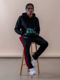 Parallel Trackpants - Black(Parallel Sweatpants Black) -Men Women Style young and reckless mens bottoms trackpants parallel trackpants black 28431402598503