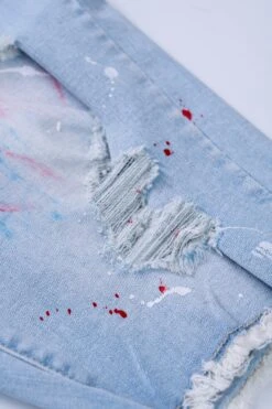 Finn Denim Shorts - Light Indigo 7 Finn Denim Shorts - Light Indigo -Men Women Style young and reckless mens denim finn denim shorts light indigo 29178173456487