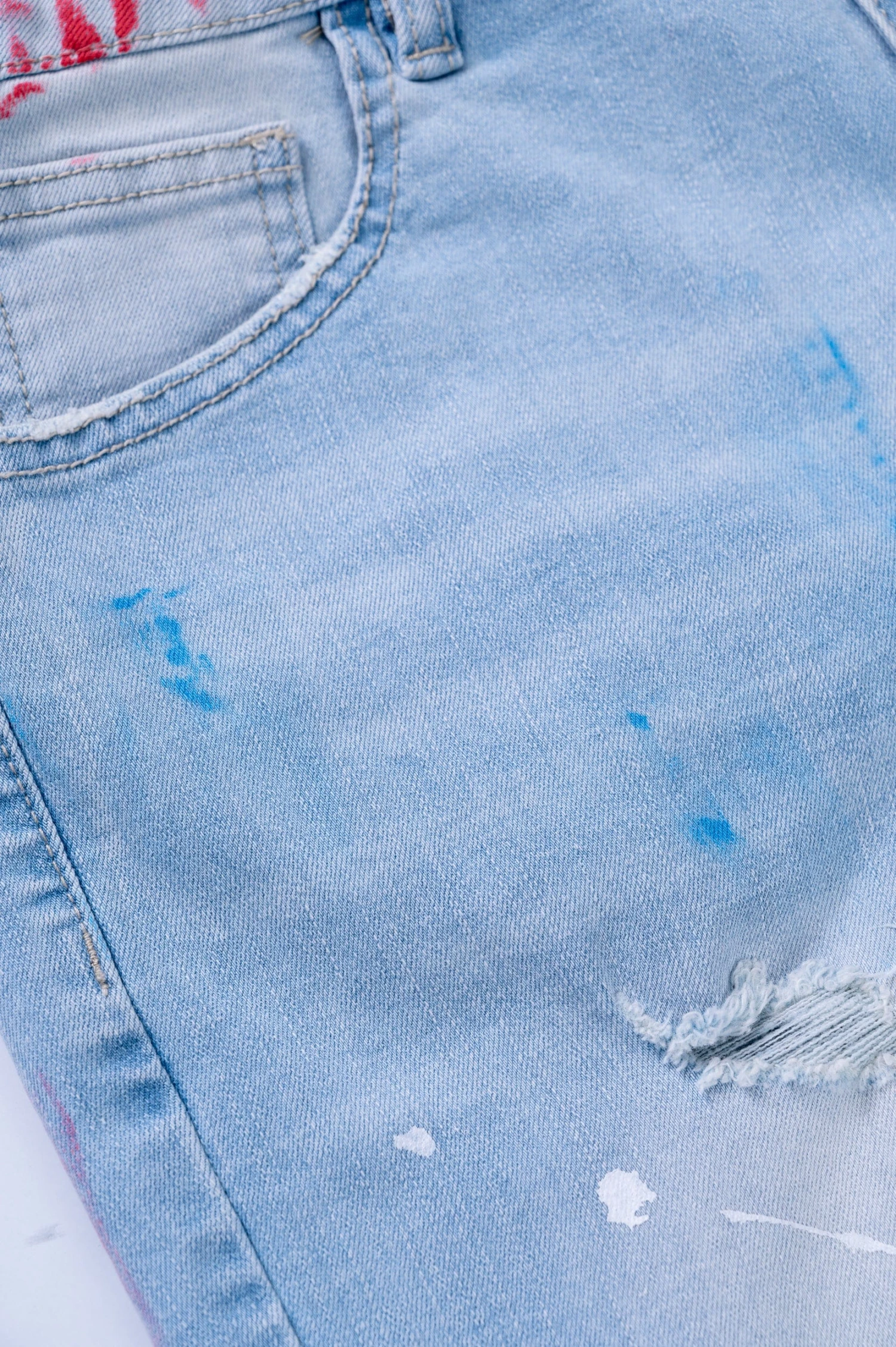 Finn Denim Shorts - Light Indigo 3 Finn Denim Shorts - Light Indigo - Image 3