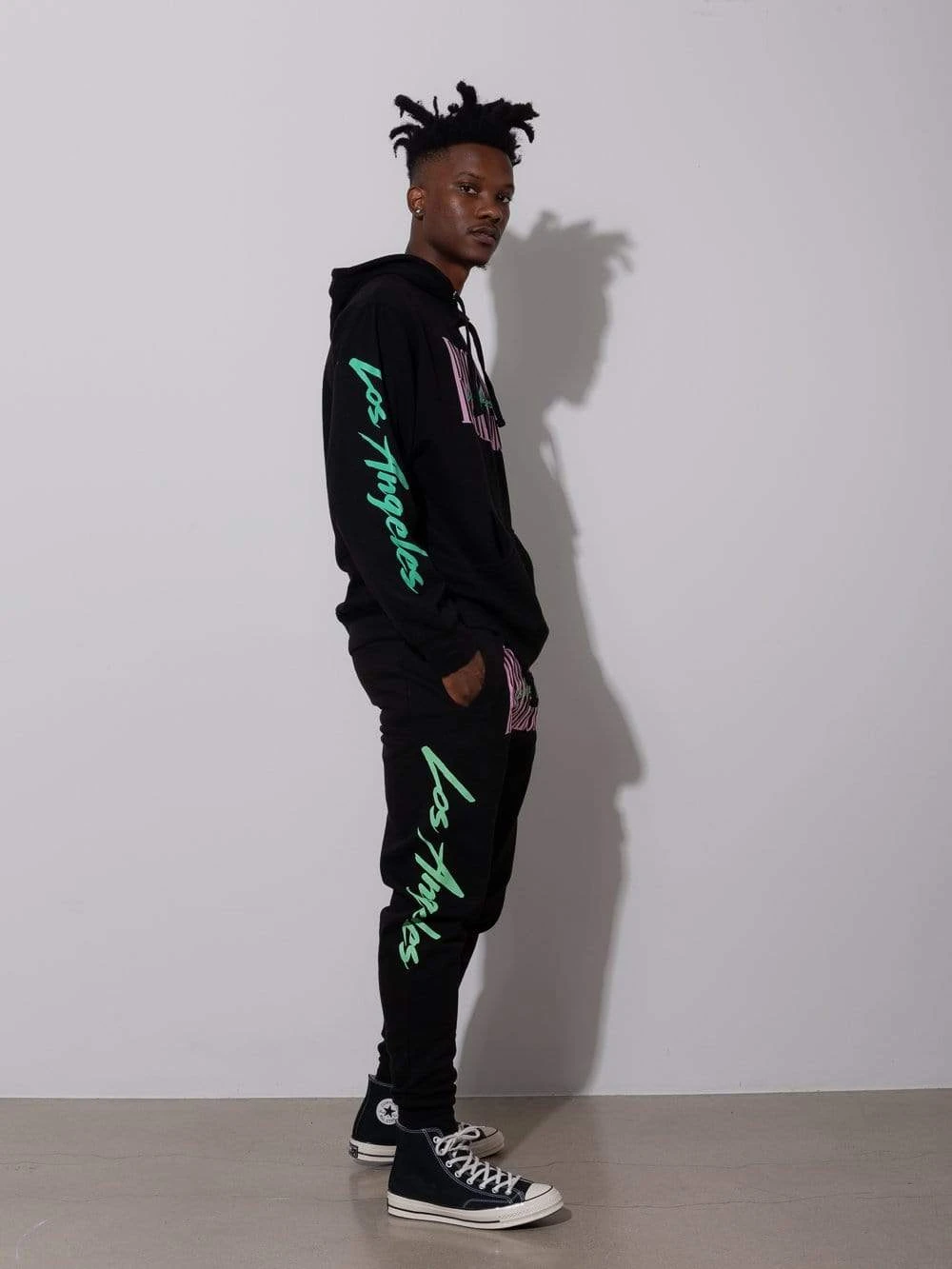 LA Vintage Hoodie - Black 6 LA Vintage Hoodie - Black - Image 6