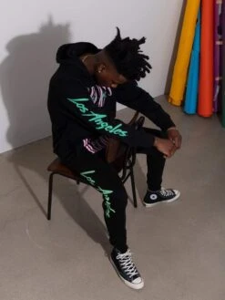 LA Vintage Hoodie - Black 10 LA Vintage Hoodie - Black -Men Women Style young and reckless mens fleece hoodies la vintage hoodie black 28439568285799