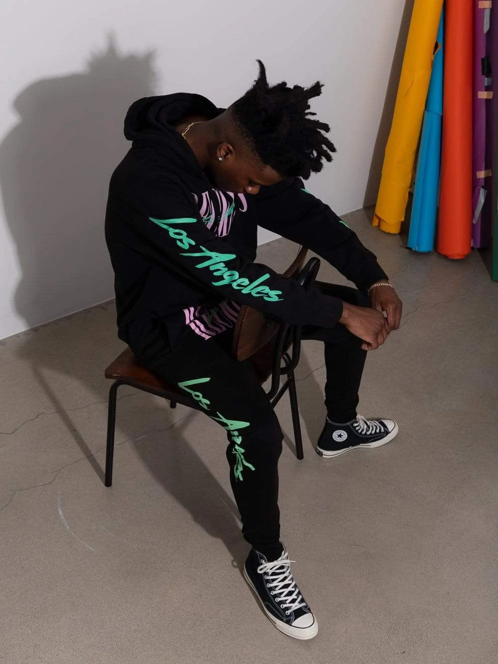 LA Vintage Hoodie - Black 5 LA Vintage Hoodie - Black - Image 5