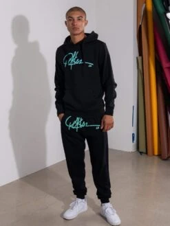 Signature Sweatpants - Black/Ice -Men Women Style young and reckless mens fleece sweatpants signature sweatpants black ice 15041722515559