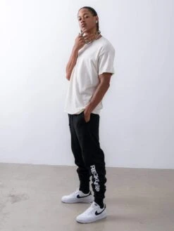 Trespass Sweatpants - Black -Men Women Style young and reckless mens fleece sweatpants trespass sweatpants black 28628268318823