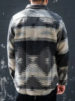 Dakota Fleece Overshirt - Granite -Men Women Style young and reckless mens outerwear dakota fleece overshirt granite 30625959968871