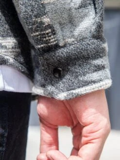 Dakota Fleece Overshirt - Granite -Men Women Style young and reckless mens outerwear dakota fleece overshirt granite 30625960034407