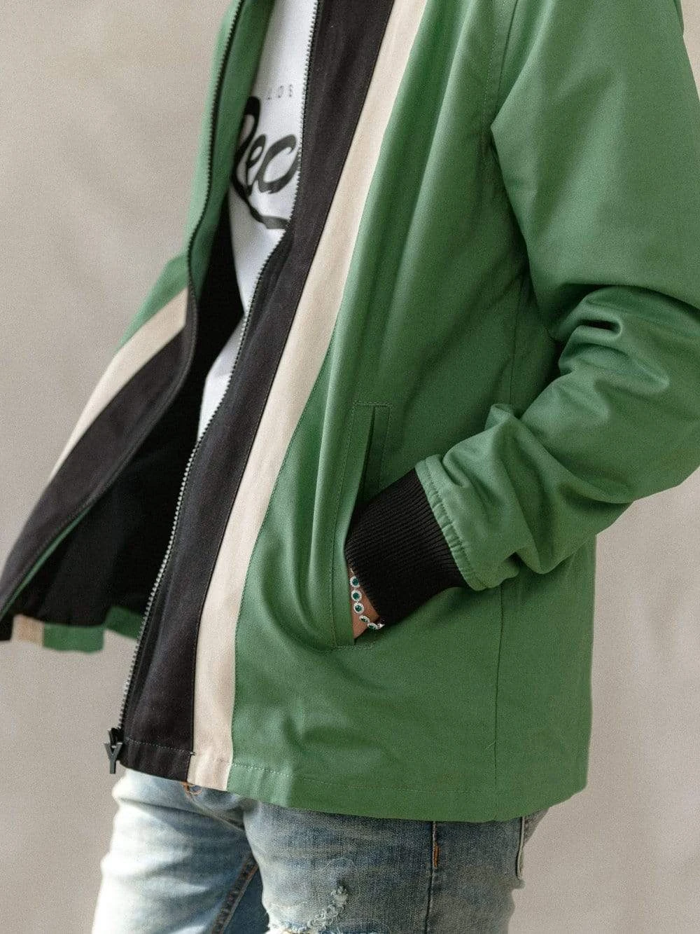 Pismo Bomber Jacket - Sage 5 Pismo Bomber Jacket - Sage - Image 5
