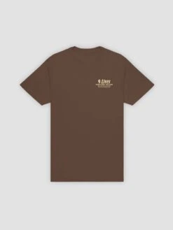 9 Lives Tee - Chocolate Brown
