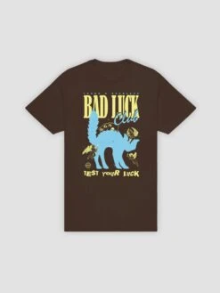 Bad Luck Tee - Chocolate Brown