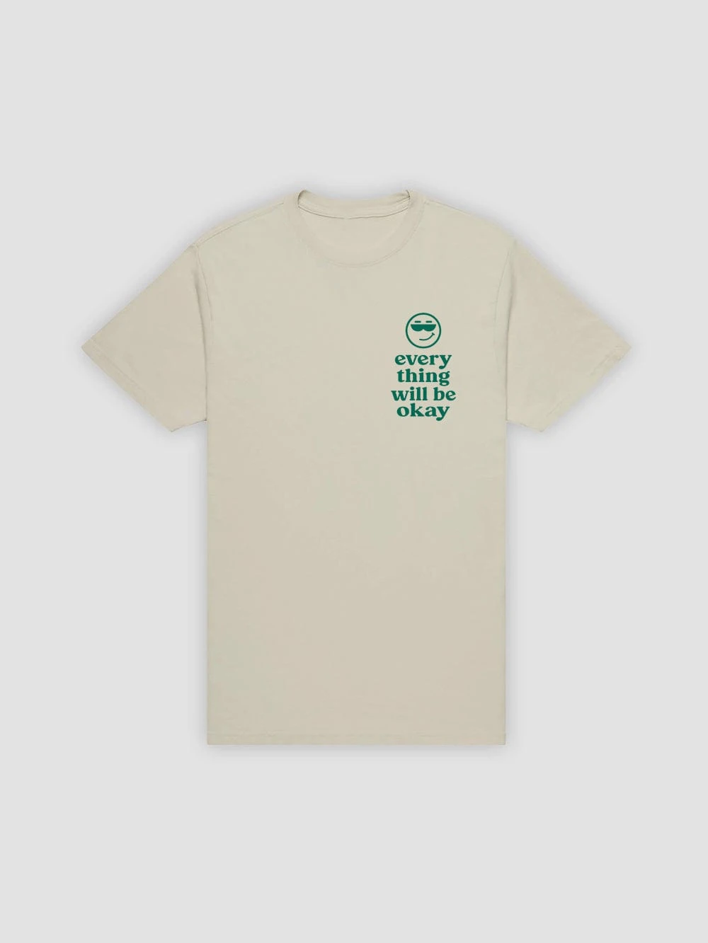 Everything Will Be Okay Tee - Natural 2 Everything Will Be Okay Tee - Natural - Image 2