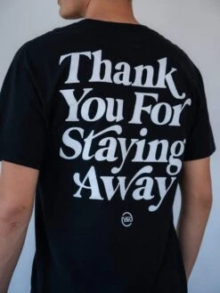 Keep Your Distance Tee - Black -Men Women Style young and reckless mens tops graphic tee keep your distance tee black 27974387269735