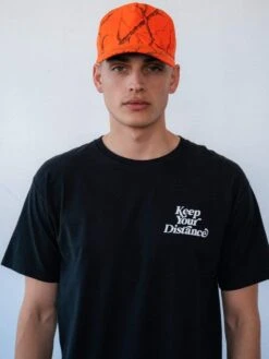 Keep Your Distance Tee - Black -Men Women Style young and reckless mens tops graphic tee keep your distance tee black 28417574568039