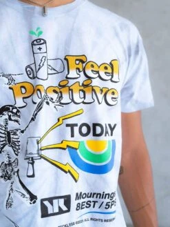Positive Tee - Cement Tie Dye 7 Positive Tee - Cement Tie Dye -Men Women Style young and reckless mens tops graphic tee positive tee cement tie dye 28464435069031
