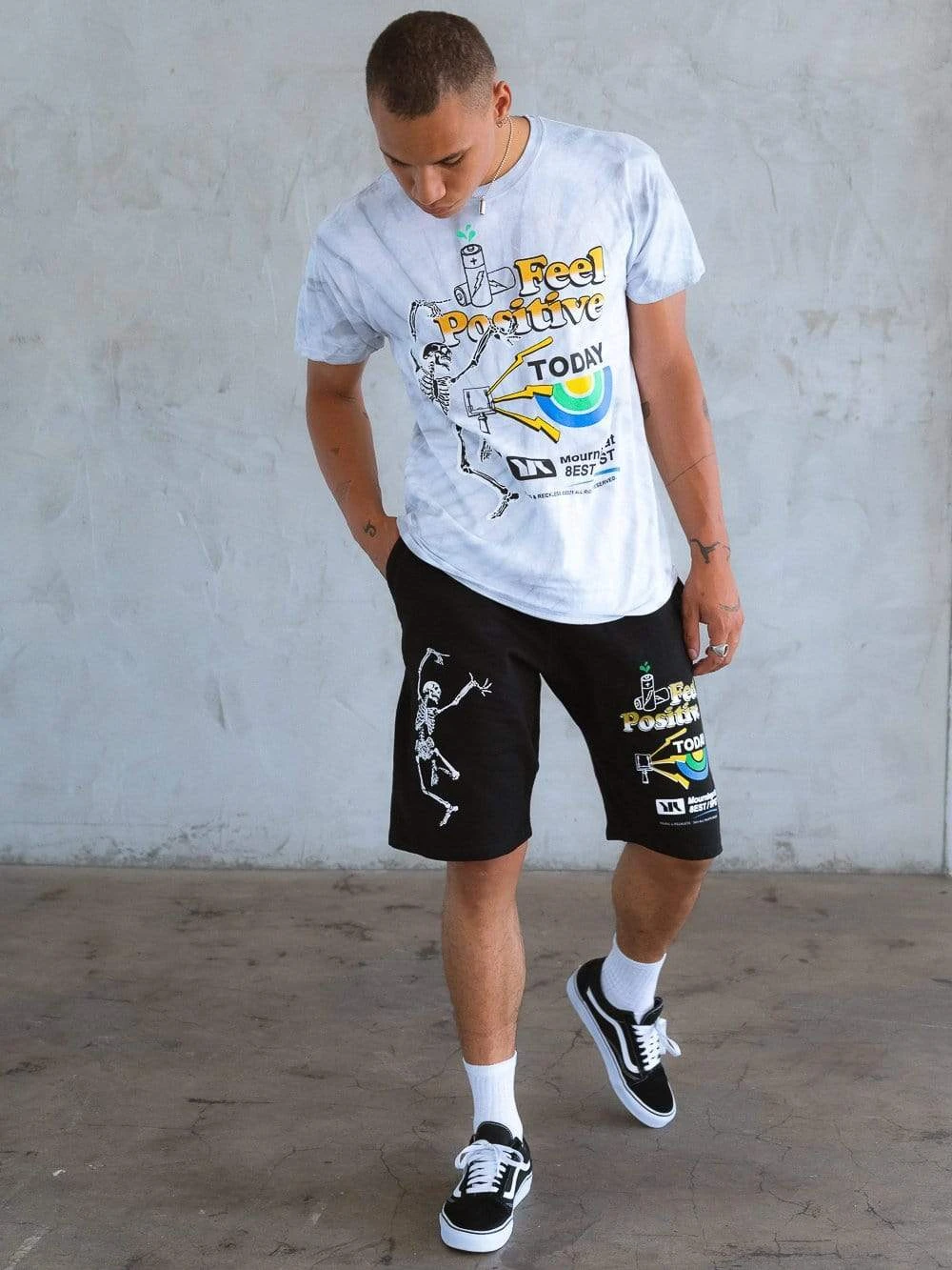 Positive Tee - Cement Tie Dye 5 Positive Tee - Cement Tie Dye - Image 5