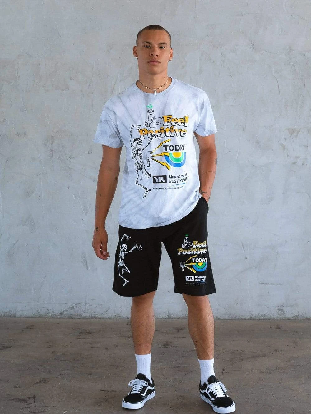 Positive Tee - Cement Tie Dye 1 Positive Tee - Cement Tie Dye