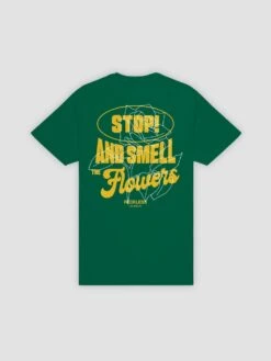 Smell The Flowers Tee - Forest Green