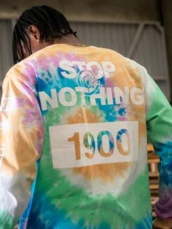 Fast Track Long Sleeve - Tie Dye -Men Women Style young and reckless mens tops long sleeve fast track long sleeve tie dye 29158544867431