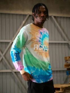Fast Track Long Sleeve - Tie Dye -Men Women Style young and reckless mens tops long sleeve fast track long sleeve tie dye 29158544998503