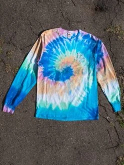 Keep Your Distance Long Sleeve - Tie Dye -Men Women Style young and reckless mens tops long sleeve keep your distance long sleeve tie dye 29081211404391