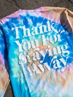 Keep Your Distance Long Sleeve - Tie Dye -Men Women Style young and reckless mens tops long sleeve keep your distance long sleeve tie dye 29081240600679