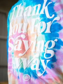 Keep Your Distance Long Sleeve - Tie Dye -Men Women Style young and reckless mens tops long sleeve keep your distance long sleeve tie dye 29158476939367
