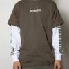 Reckless Double L/S Tee - Olive(Reckless Double L S Olive)