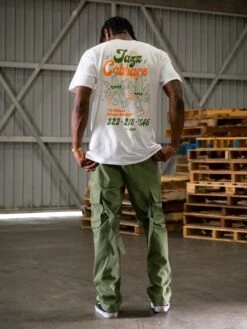 Reckless X Weedhumor: Jazz Cabbage Tee - White -Men Women Style young and reckless mens weedhumor reckless x weedhumor jazz cabbage tee white 29158489391207