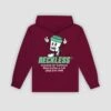 Cracked Hoodie - Maroon