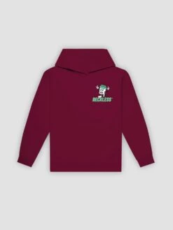 Front Page -Men Women Style young reckless mens fleece hoodies cracked hoodie maroon 29897147088999