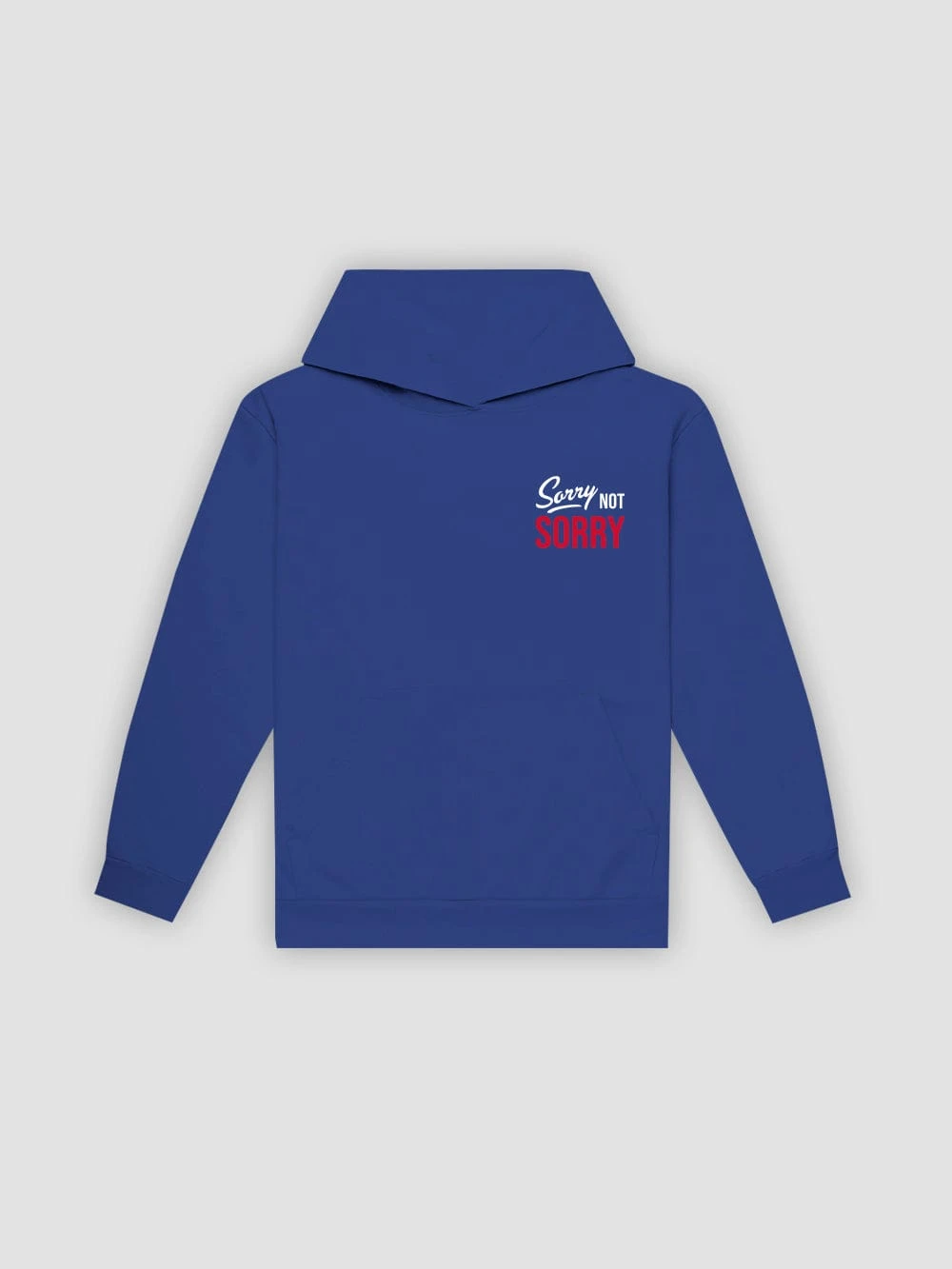 Not Sorry Hoodie - Royal Blue 2 Not Sorry Hoodie - Royal Blue - Image 2
