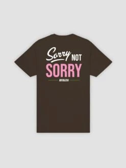 Not Sorry Tee - Dark Chocolate
