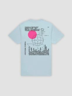 World Tour Tee - Light Blue